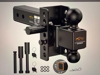 Brand new adjustable hitch, Drop Hitch Fit 2.5" Receiver-6" Rise/Drop