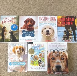 Scholastic A Dog's Purpose Various Dog-Themed Paperback Novels 7-Lot Ages 9-12