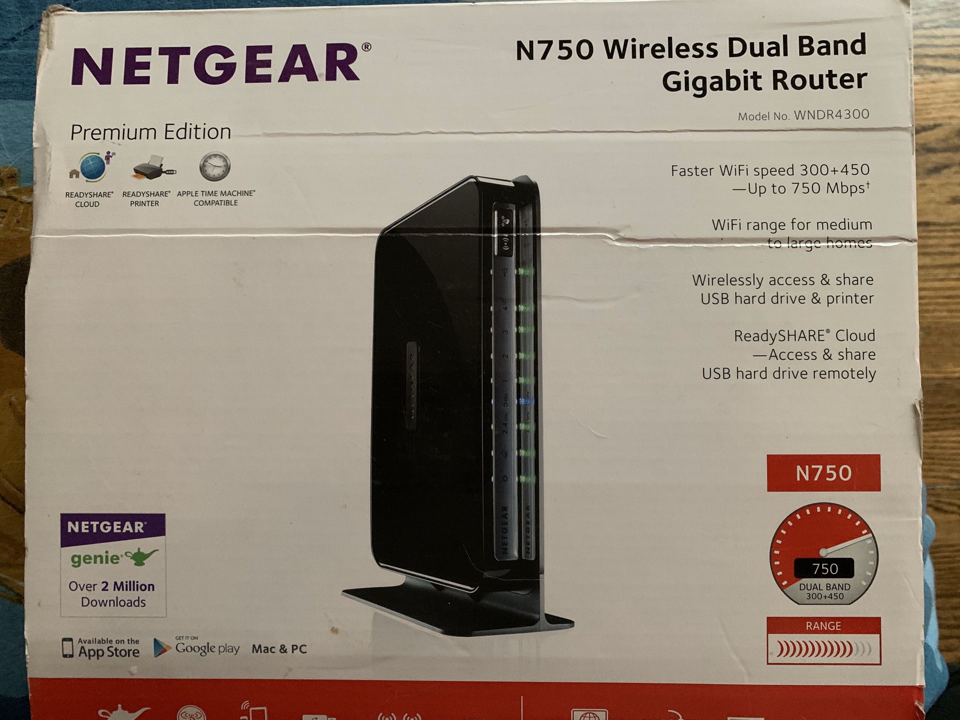 Netgear N750 Wireless Dual Band Gigabit Router