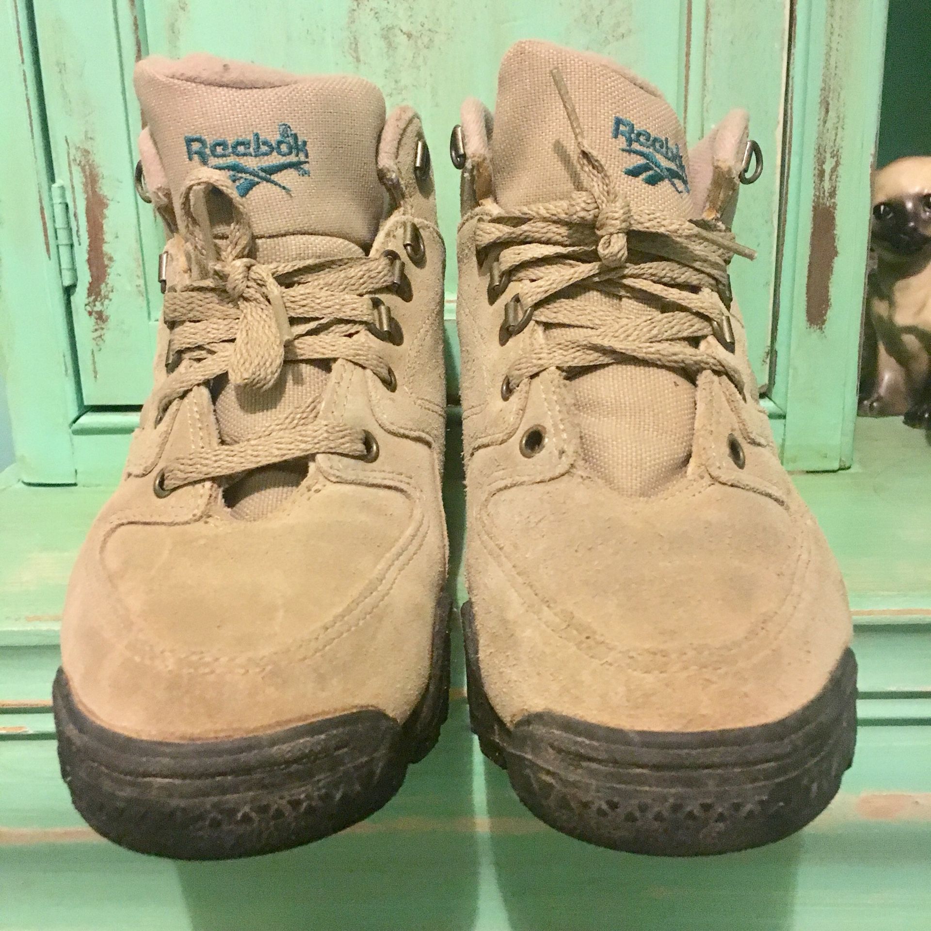 Vintage Reebok Women’s Hiking Boots Tan Suede 7.5