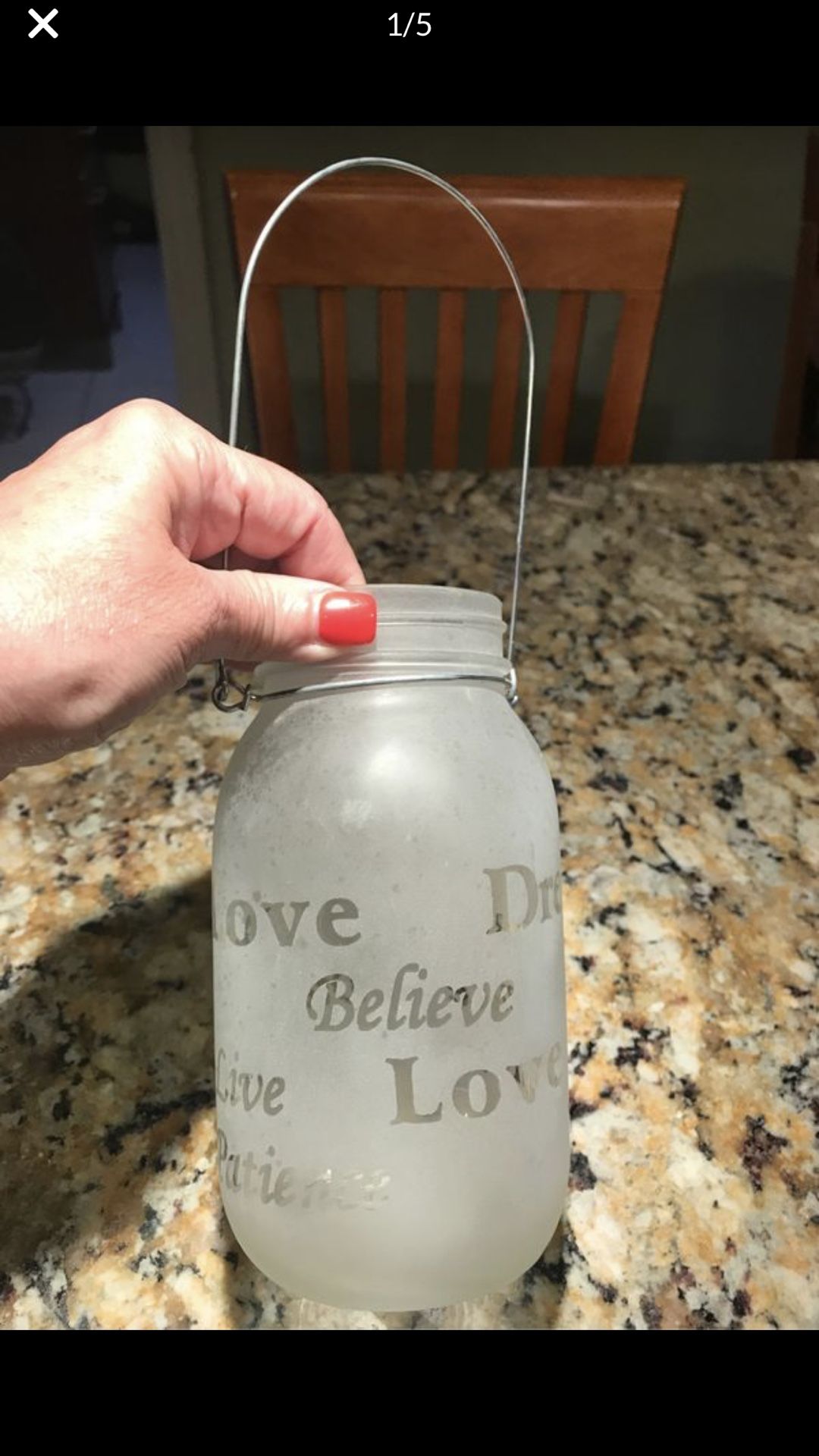 30 Lerman Inspirational Expressions Frosted Mason Jars