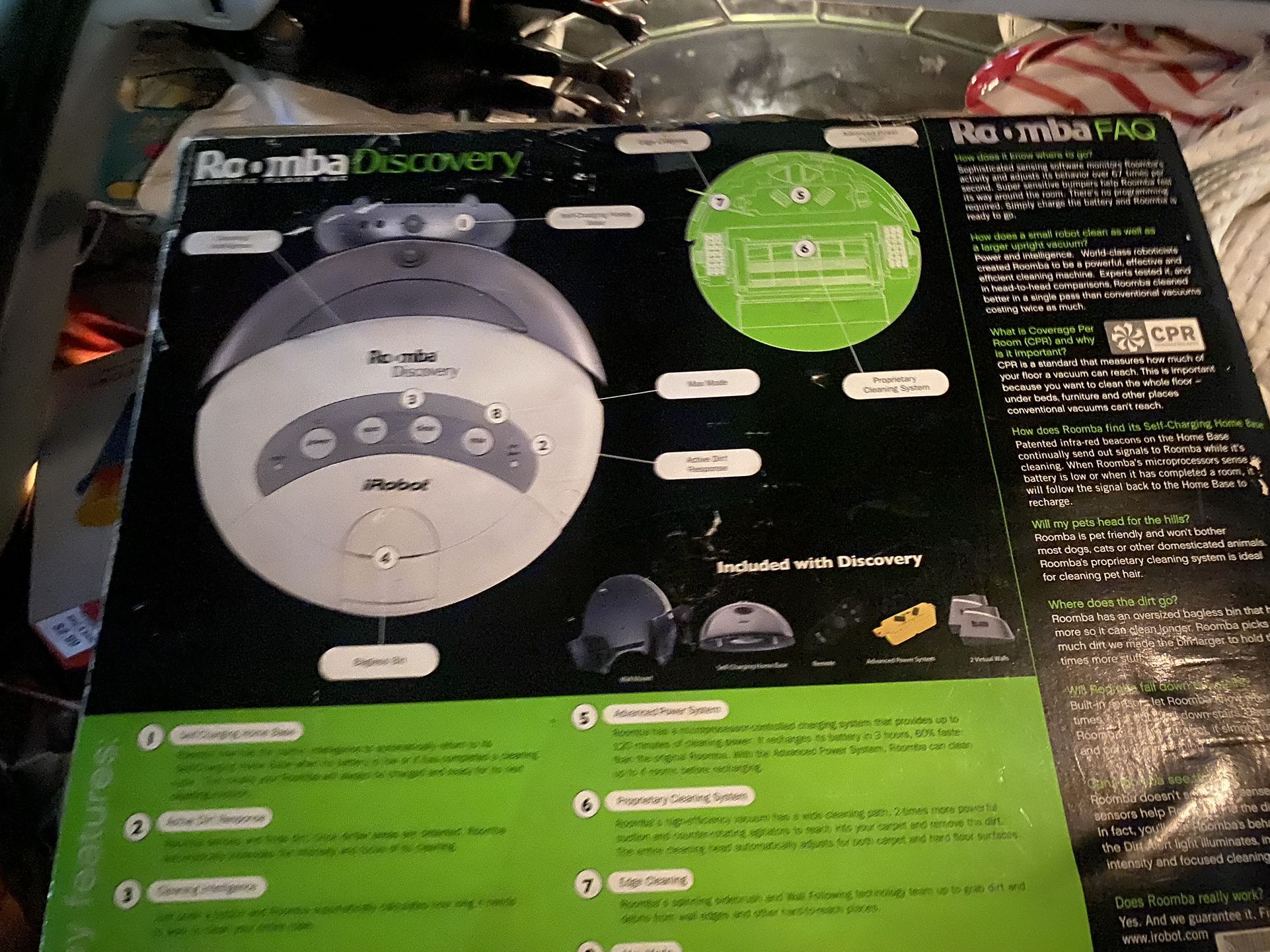 New In Box Roomba Discovery Robotic Floor Vacuum 4210 iRobot Works on Various Flooring