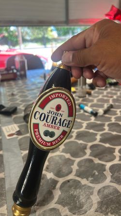 John Courage Amber beer tap