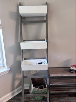 Ladder with shelves