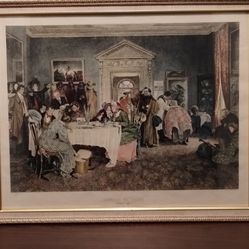 Print Art Glass & Wood Framed 