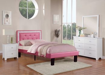 Girl twin sized bed with mattress included!