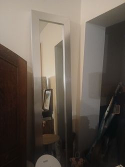 7' Tall Silver Mirror
