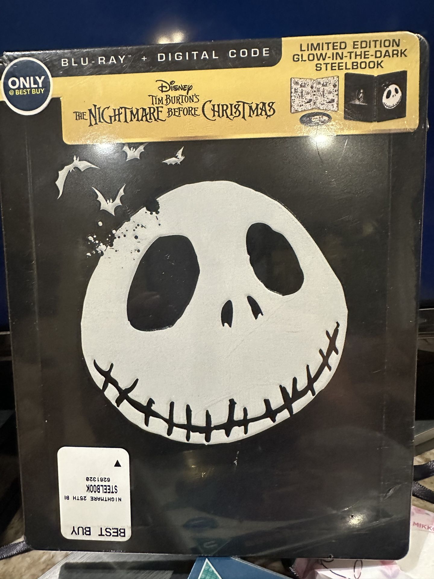 The Nightmare Before Christmas 25th Anniversary Limited Edition Glow In The Dark Steelbook Blu-ray