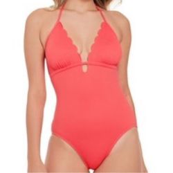 NWT Time & Tru Coral Swimsuit- Medium 