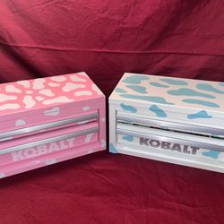 Mini Cow Print Toolbox