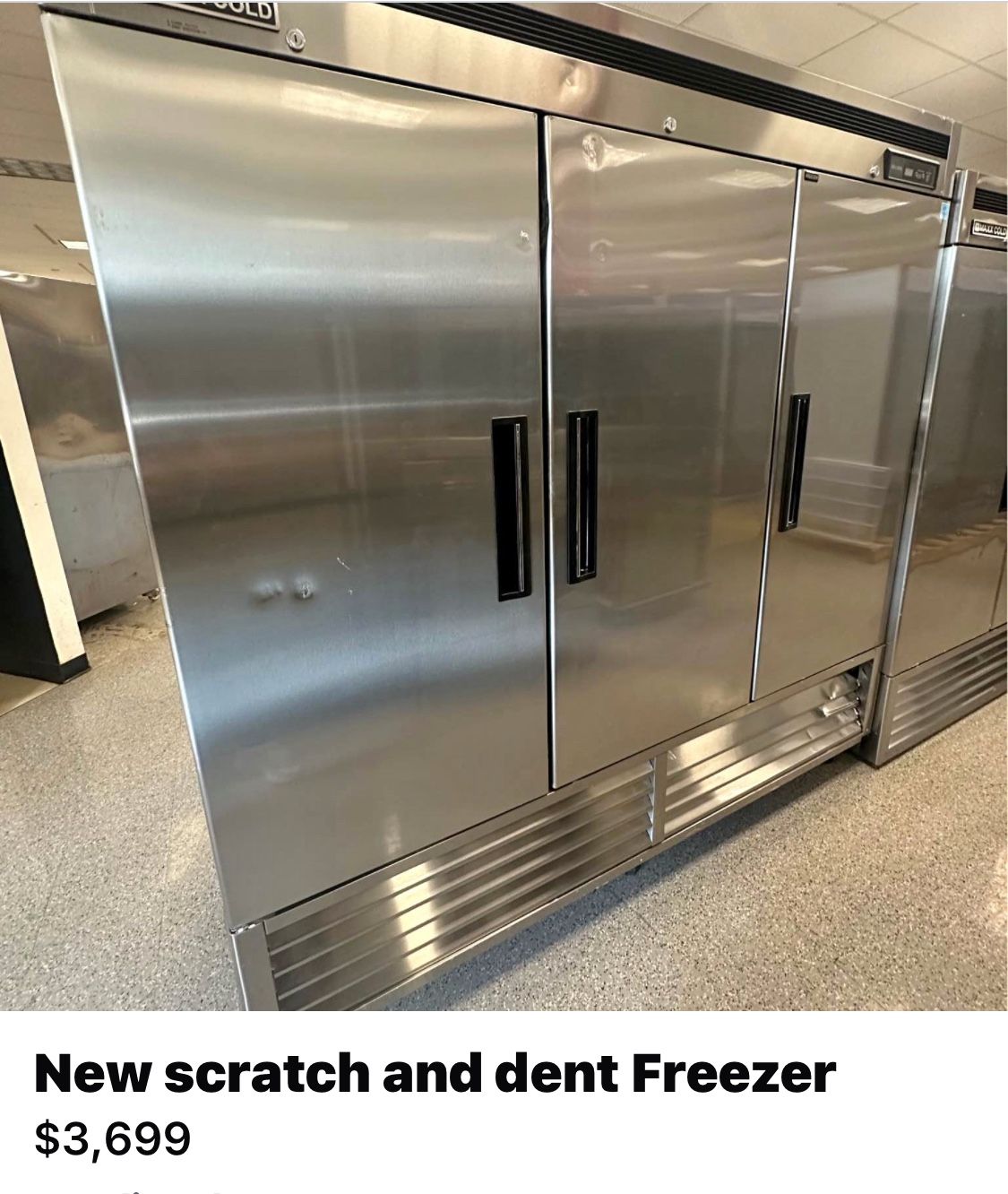 New Scratch And Dent Freezer