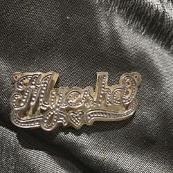 Sterling SILVER AND GOLS MYESHA PENDANT