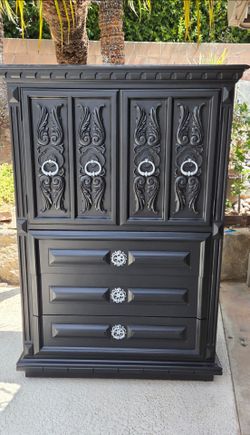Tall Black Dresser/Armoir