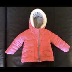 Carters toddler coat size 2T with faux fur around hood
