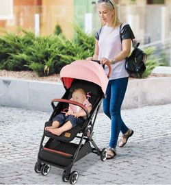 Lightweight Compact Baby Toddler Travel Stroller Airplane
