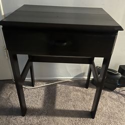 Small Solid Wood Table with A Drawer . Homework Desk. Hand Made