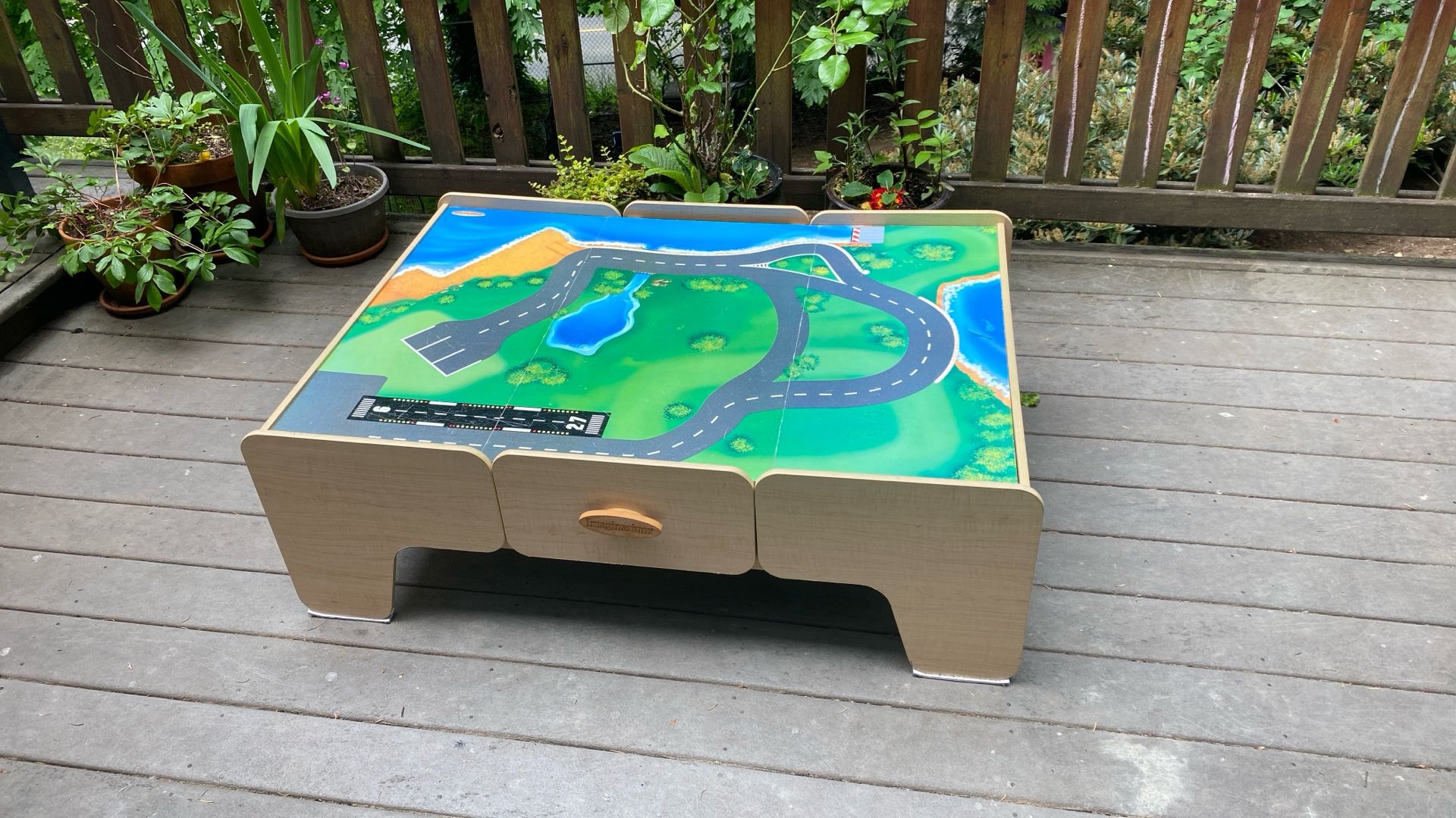 Kids Play Table with Drawers