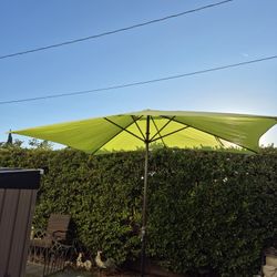 10x6.5" FT Rectangle Market Umbrella Patio Color: Green Base Not Included 