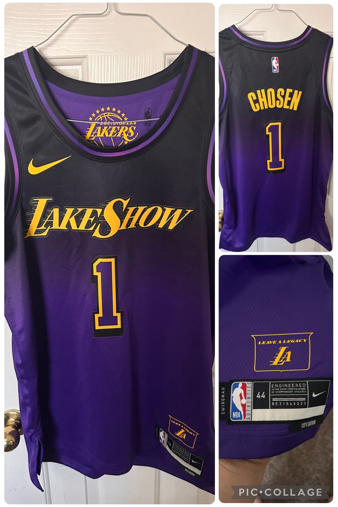 lakers city edition jersey Chosen 1 Size M