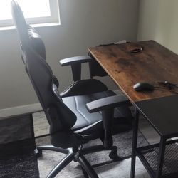 Desk And Gaming Chair