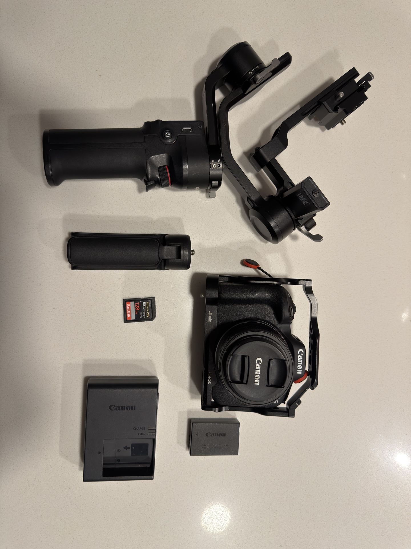 Canon EOS R50 Mirrorless Camera Kit – APS-C RF Camera with 18-45mm Lens, 4K Video, Dual Pixel AF II & Vari-Angle Touchscreen + Ronin S3 mini