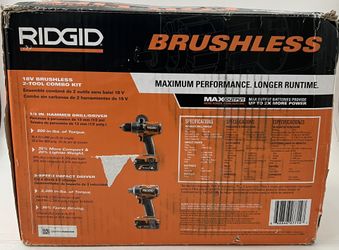 RIDGID 18V Brushless 2-Tool Combo Kit