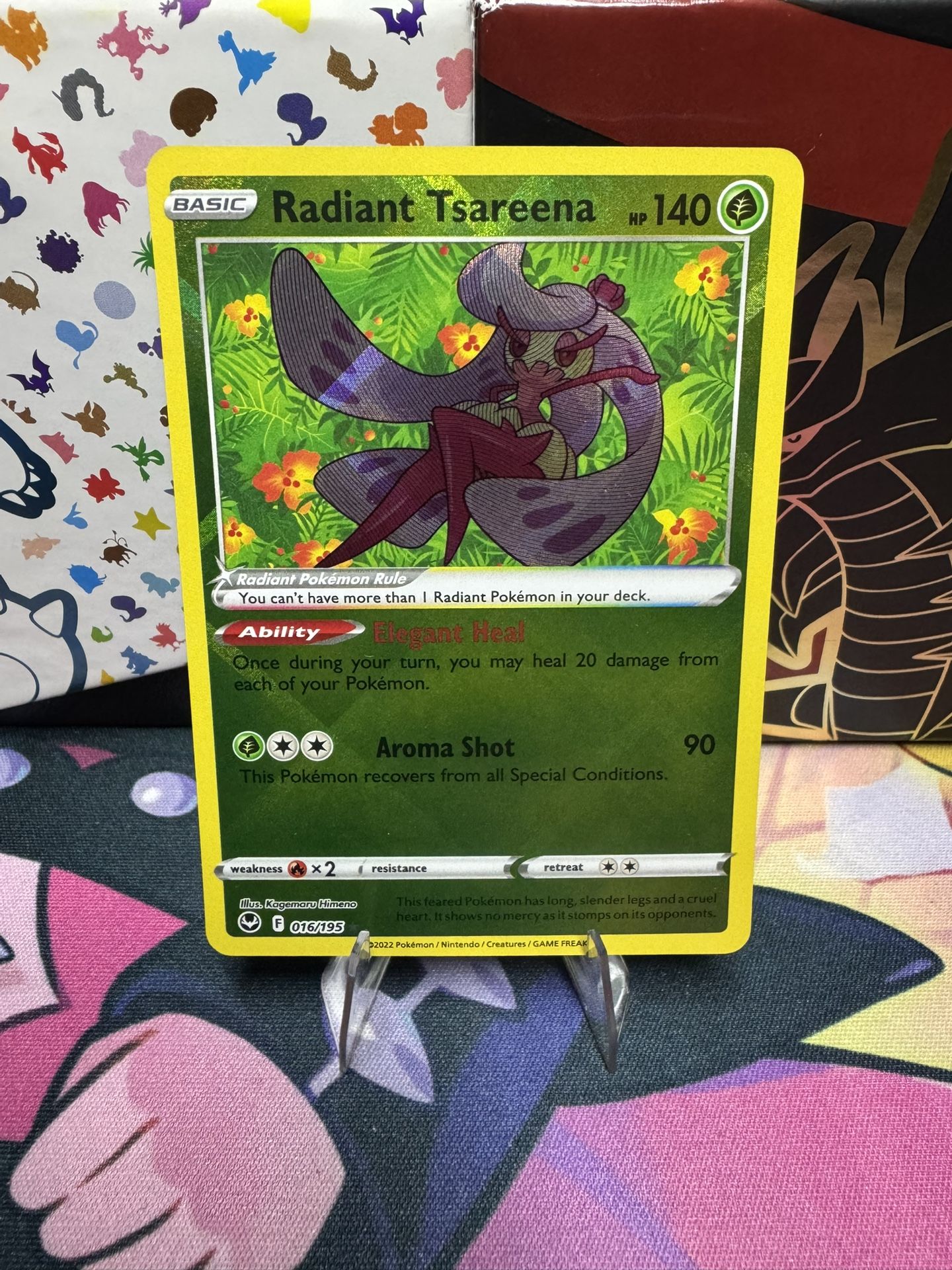 Radiant Tsareena Pokemon Card