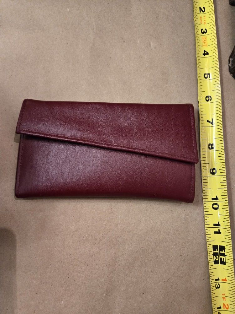Red Leather 7x4 Wallet