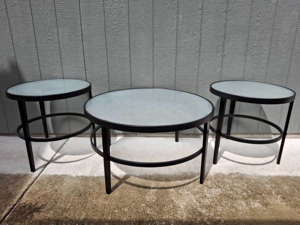 3 Glass Tables