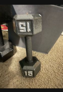 15 pound dumbells