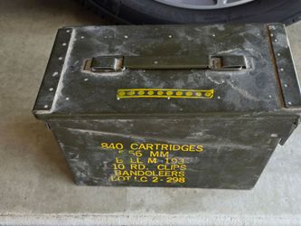 Antique Military Ammunition Box / Ammo Box