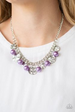 Seaside Sophistication - Purple Necklace and Earring set
