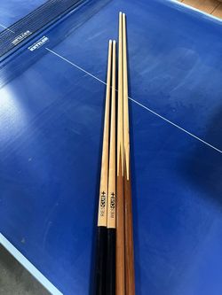 Pool Cues Set (4 Total) - Imperial ResCUE+ and Empire USA Sticks (19oz & 20oz)