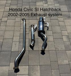 Honda Civic SI hatchback 2002-2005 exhaust