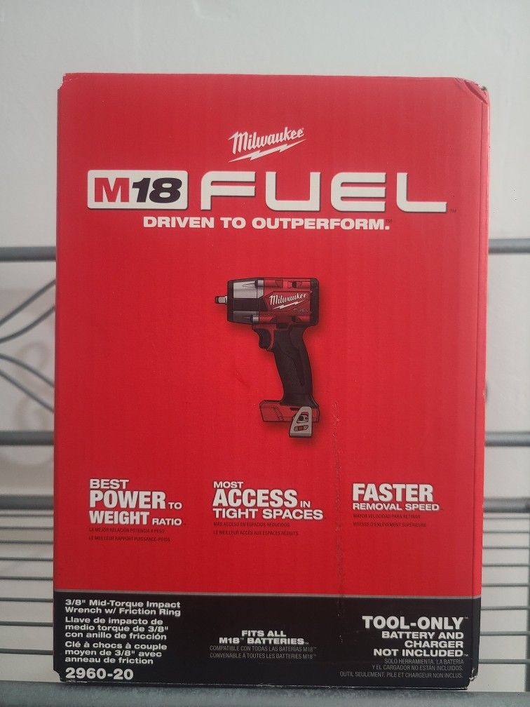 MILWAUKEE M18 FUEL 3/8 MID-TORQUE! NEW FACTORY SEALED $150 FIRM👈