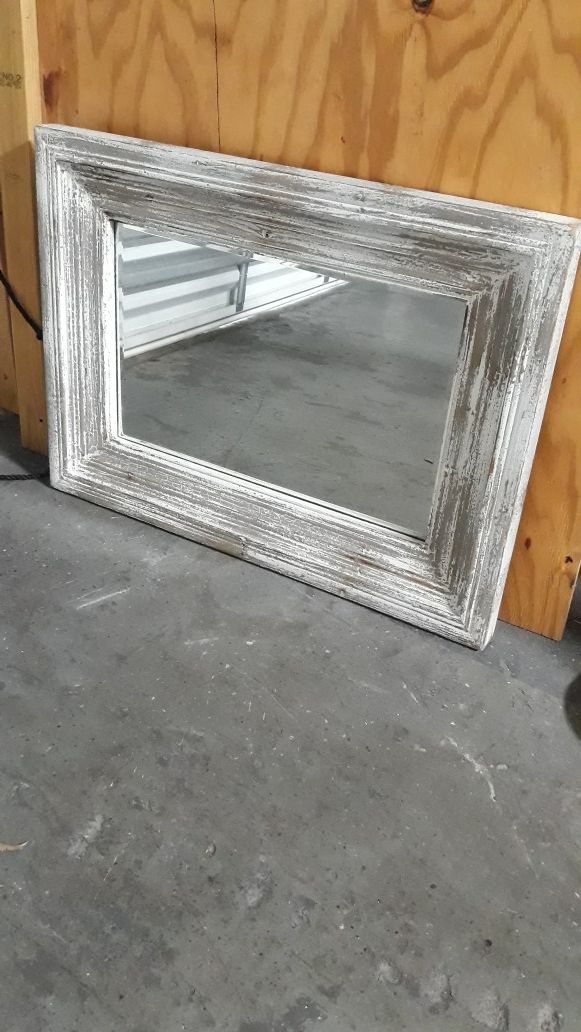 Distressed Wall Mirror