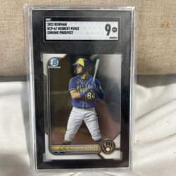 Hedbert Perez Brewers Prospect Mint 9
