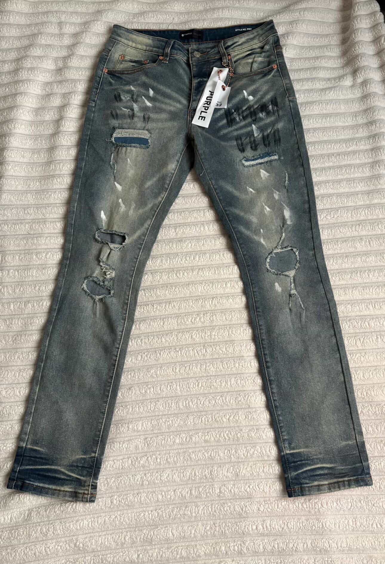Purple jeans