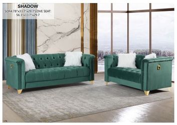 2 PC SOFA AND LOVESEAT NEW IN BOX