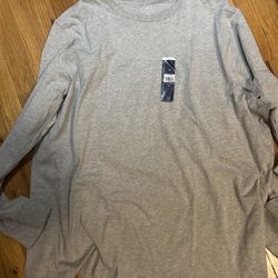 Grey long sleeve shirt, Size 3xl new with tags 