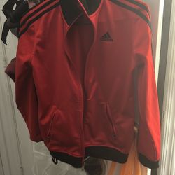Black And Red Adidas Jacket Medium 