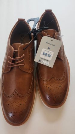 N. Peoria brand new mens George memory foam sz 8.5 dress shoes  brown Description Has Pickup Location Options