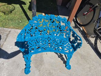Cast iron Victorian style bench