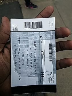 Champion game ticket ku vs west Virginia