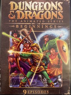 DUNGEONS & DRAGONS The Animated Series: BEGINNINGS (DVD-1983) 9-Episodes!