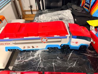 PAW Patrol Large Toy Vehicle Lot - Fire Truck, Paw Patroller, Sea Patroller