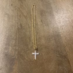 Chain With Iced Out Cross