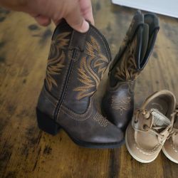 Toddler boots and shoes both for $30