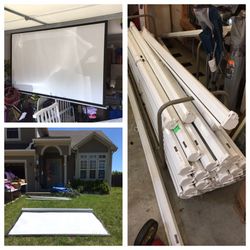 8 & 10 Foot Projector Screens - $60 Each