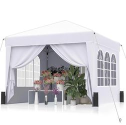 10'x10' Pop Up Canopy Tent, Outdoor Canopy, Patio Tent,Commercial Instant Gazebos, Portable Shelter Canopies